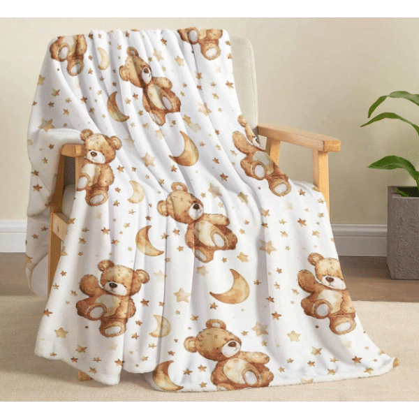 Kocyk misie nocą 100x75 cm NS