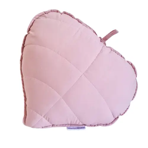 Poduszka liść brudny róż