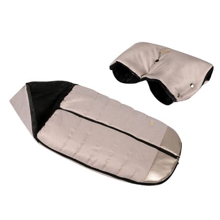 Śpiworek zimowy z mufką beżowy ZU - 90cm