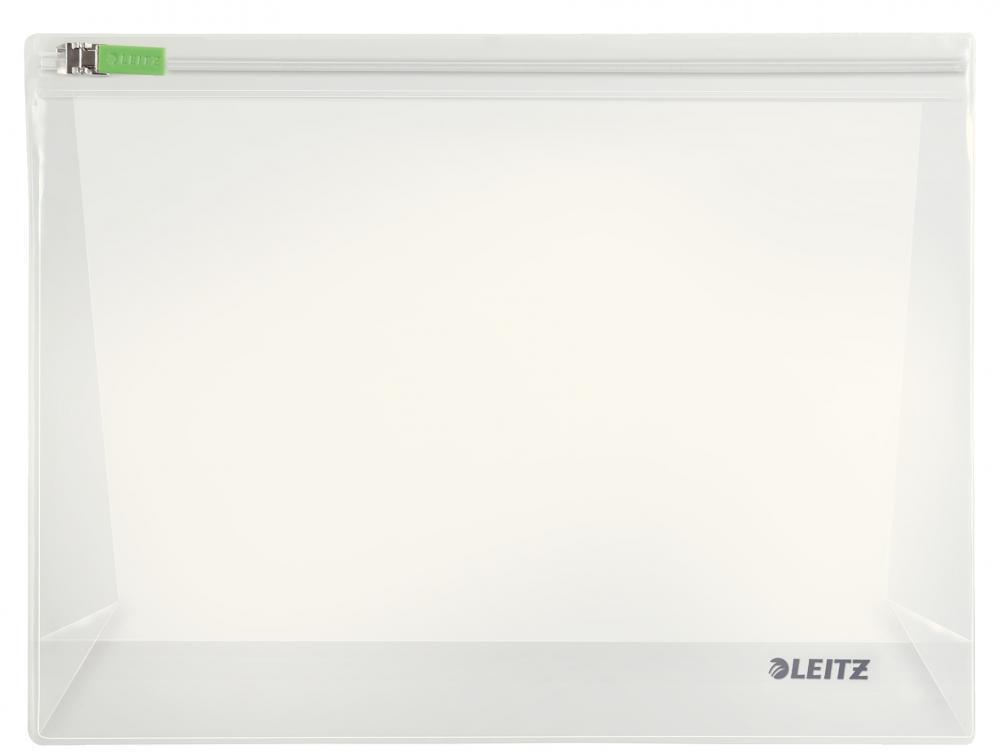 Koszulki z suwakiem Leitz Complete Traveller, na akcesoria, poszerzane, M, 2 sztuki, transparentny