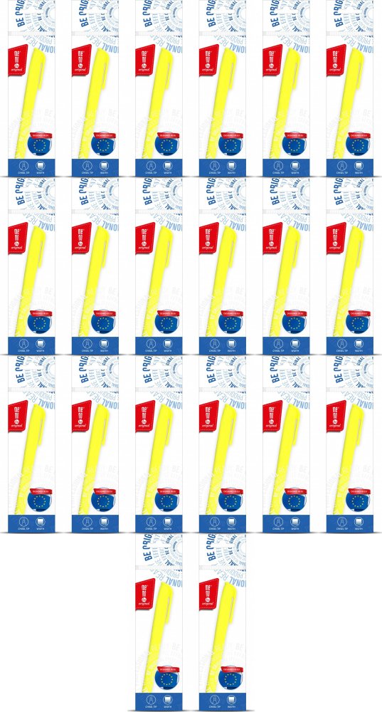 20x Zakreślacz MemoBe, ścięta, 1 sztuka, mix kolorów