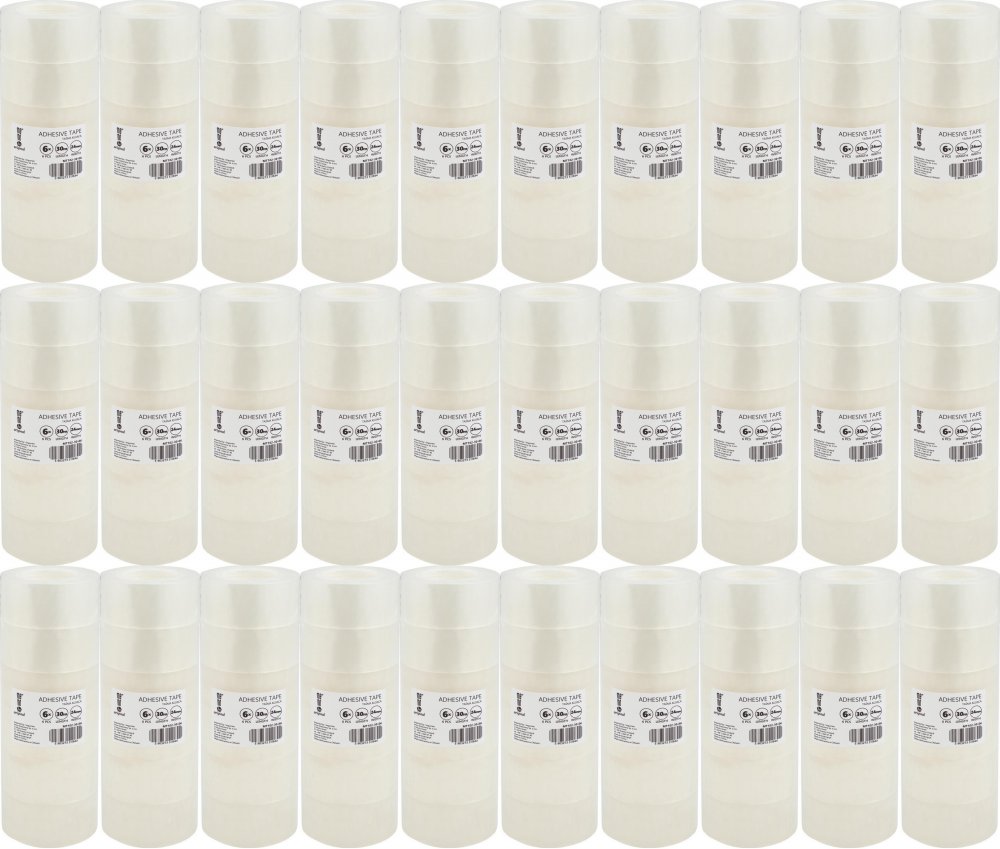 60x Taśma klejąca MemoBe, 24mmx30m, 6 sztuk, przezroczysty