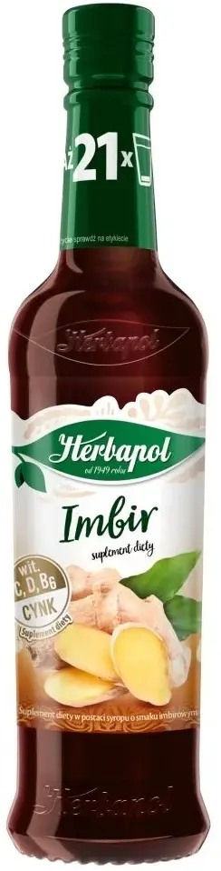 Syrop Herbapol Owocowa Spiżarnia, imbir, 420ml