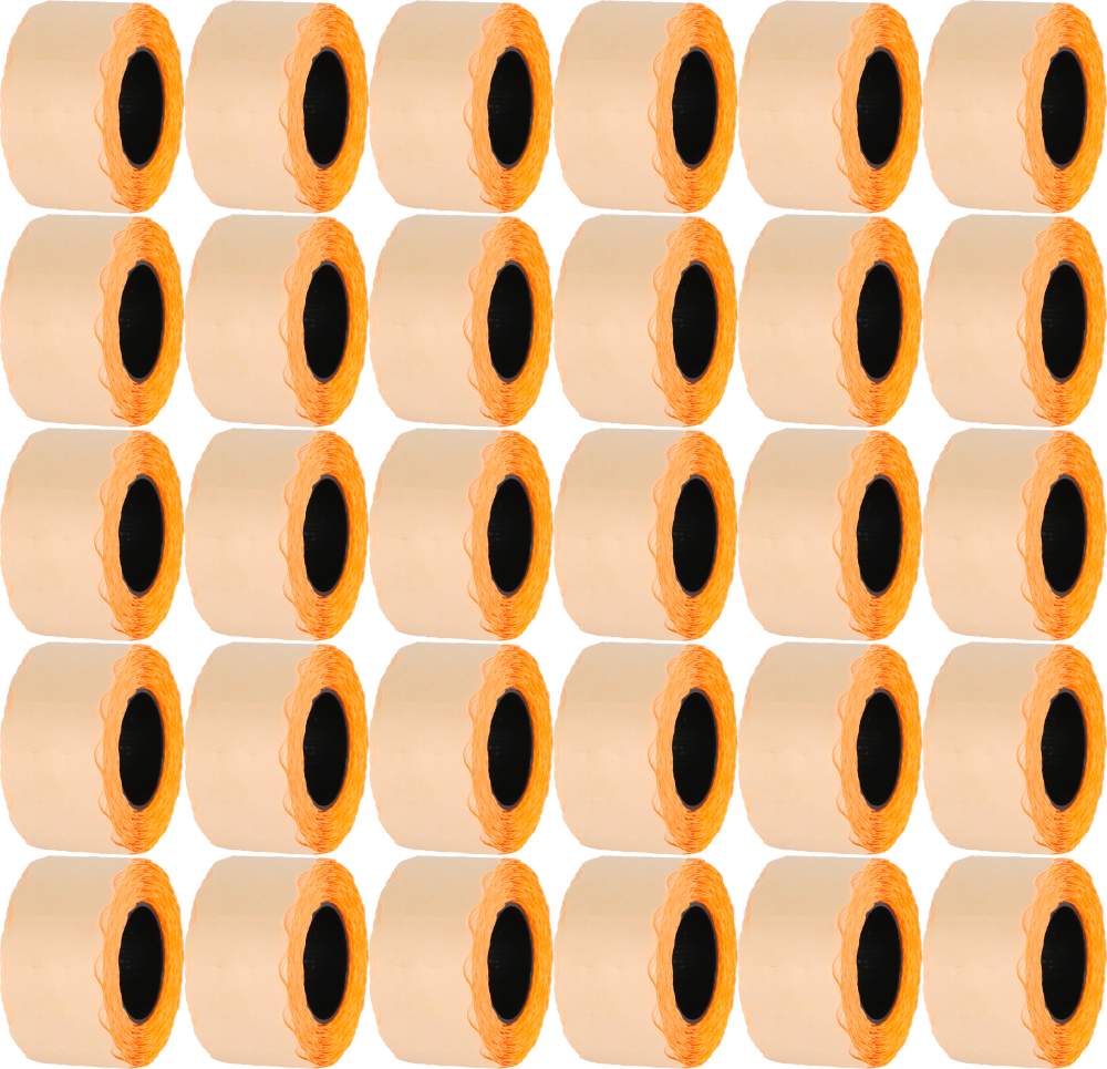 100x Taśma do metkownicy Studio Cen, HMTC 800 etykiet, 26x12mm, pomarańczowy