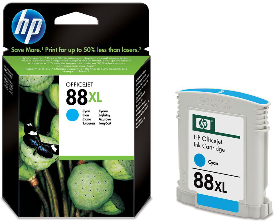 Tusz HP 88XL (C9391AE), 1700 stron, cyan (błękitny)