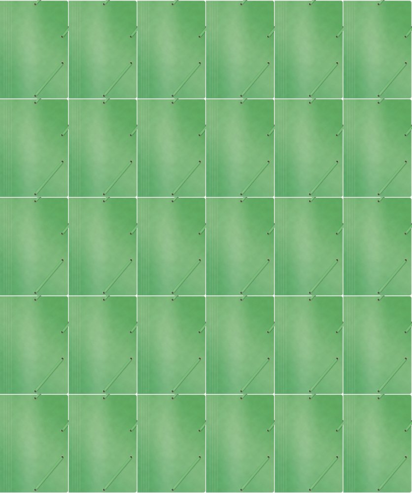 100x Teczka z gumką Office Products, A4, 390g/m2, preszpanowa, zielony