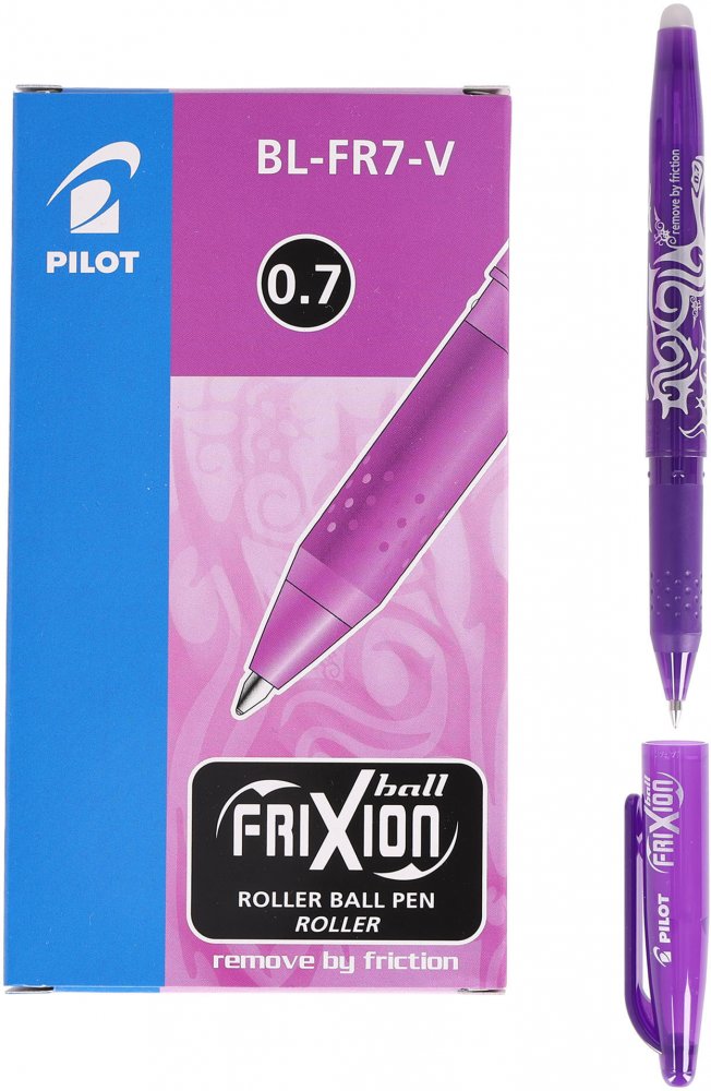12x Pióro kulkowe wymazywalne Pilot Frixion Ball, 0.7mm, fioletowy