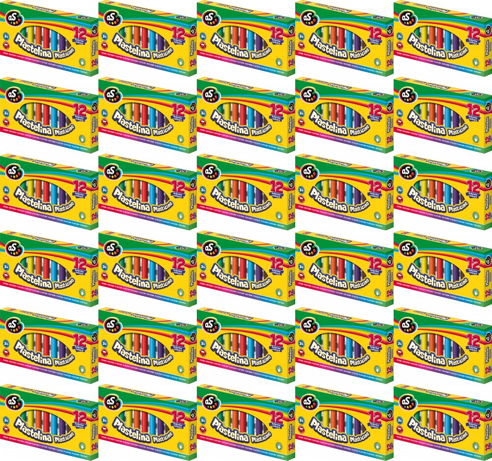 75x Plastelina Astra AS, 12 kolorów