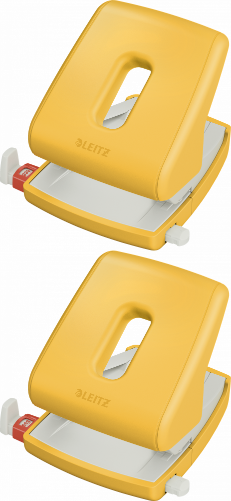 2x Dziurkacz Leitz Cosy, do 30 kartek, żółty