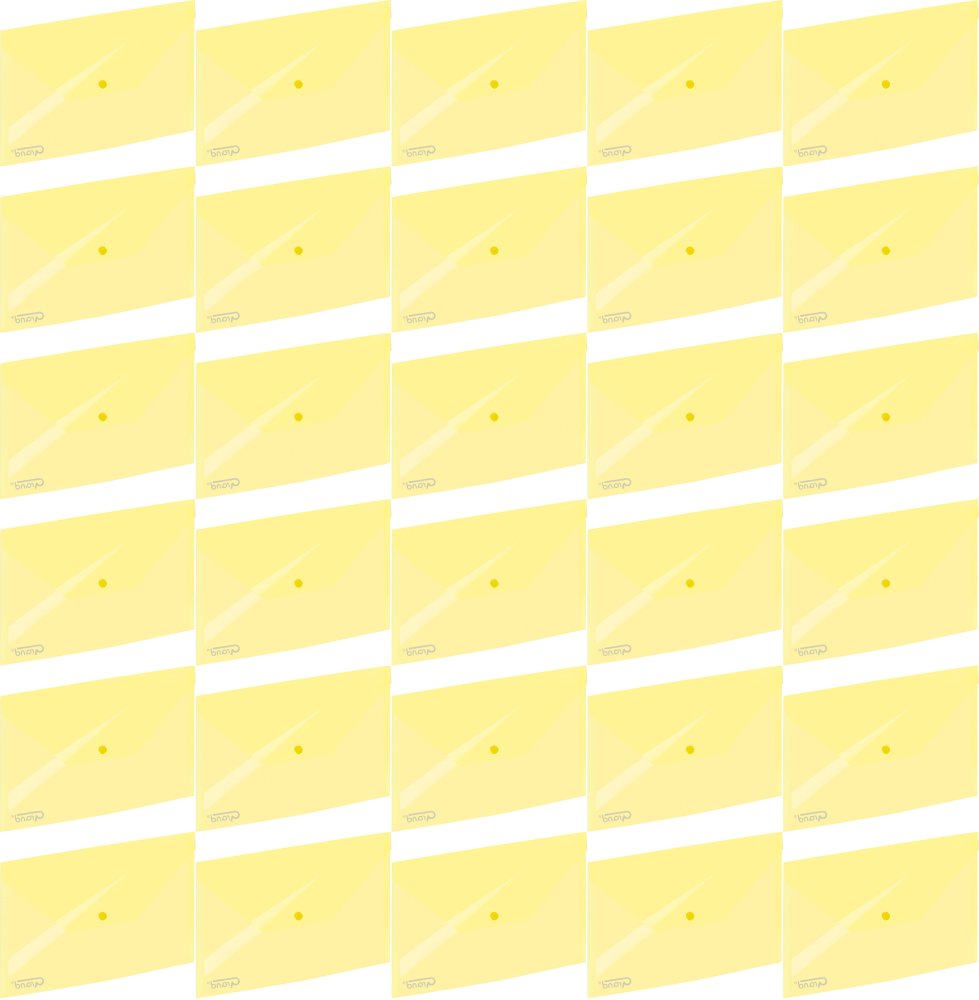 40x Teczka kopertowa Grand 9113, A4, na zatrzask, żółty