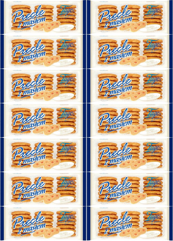 14x Ciastka Precle francuskie Tago, z masłem, 135g