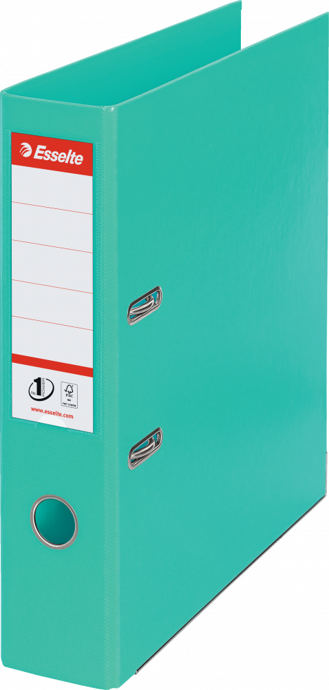 Segregator A4 Esselte No.1 Power, 75mm, do 500 kartek jasnozielony