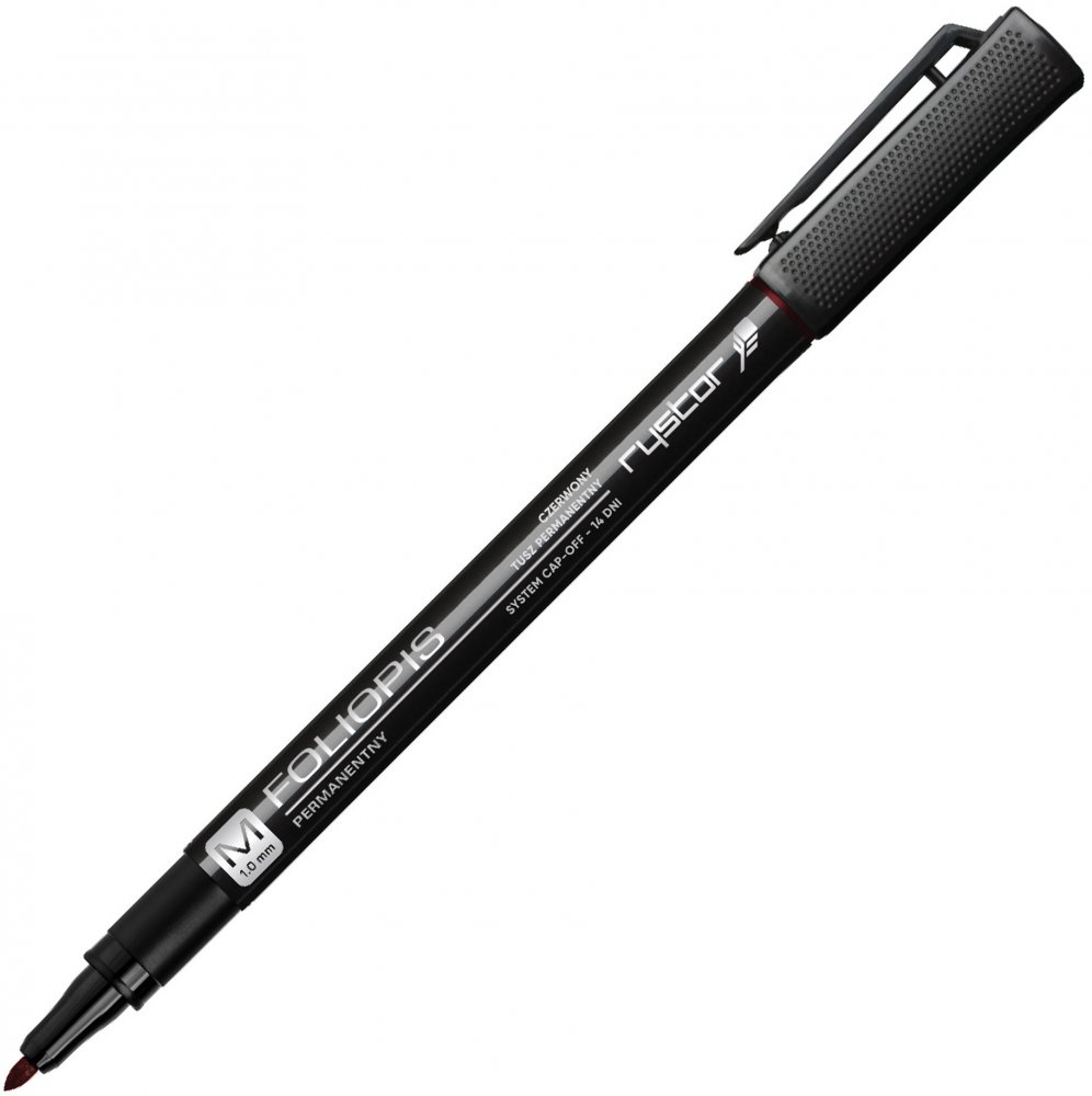 Foliopis Rystor, FM, okrągła, 1mm, czerwony