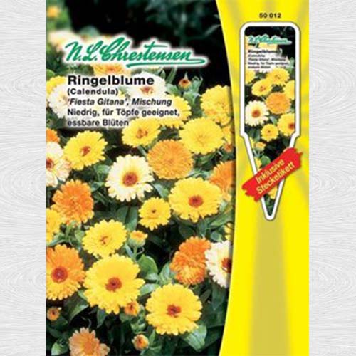 1 pac, Gălbenele Fiesta Gitana, mix multicolor - Semințe: Mod de ambalare: 1 pac