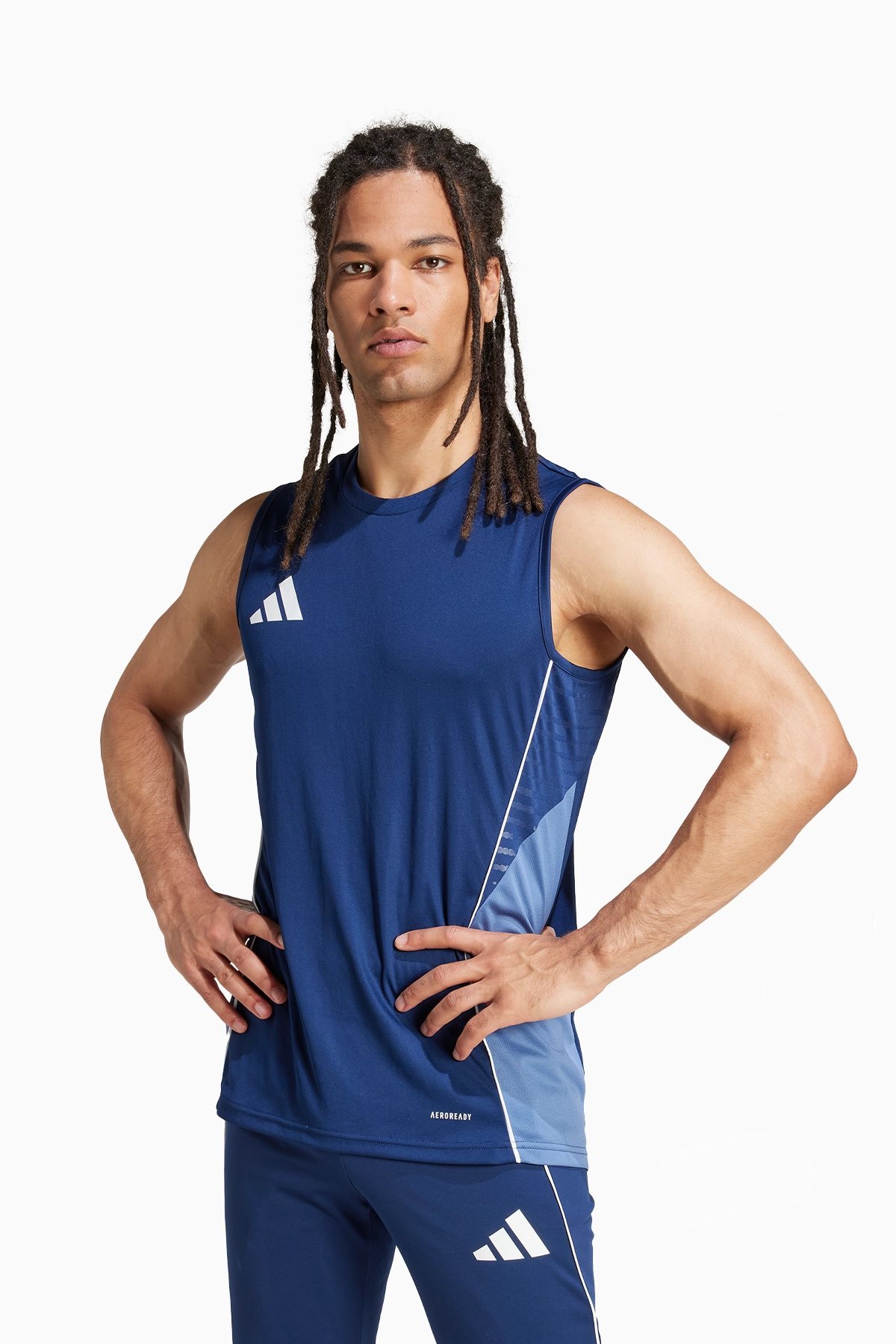 Koszulka bez rękawów adidas Tiro 25 Competition Training - Granatowy