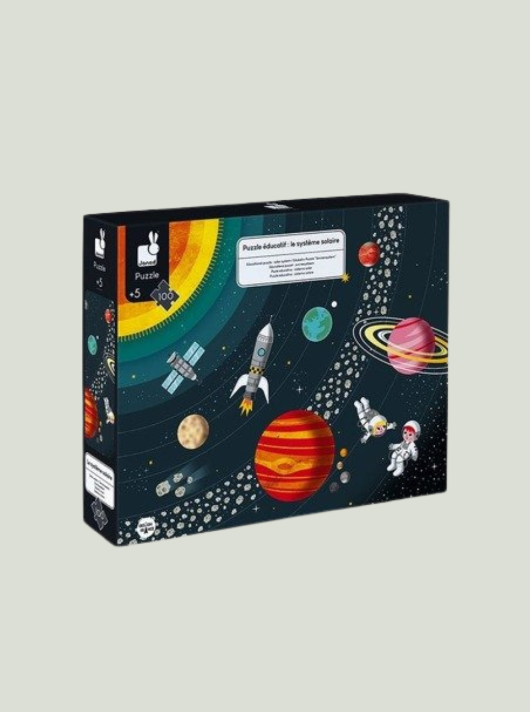 Puzzle edukacyjne Układ słoneczny 100 elementów 5+ JANOD