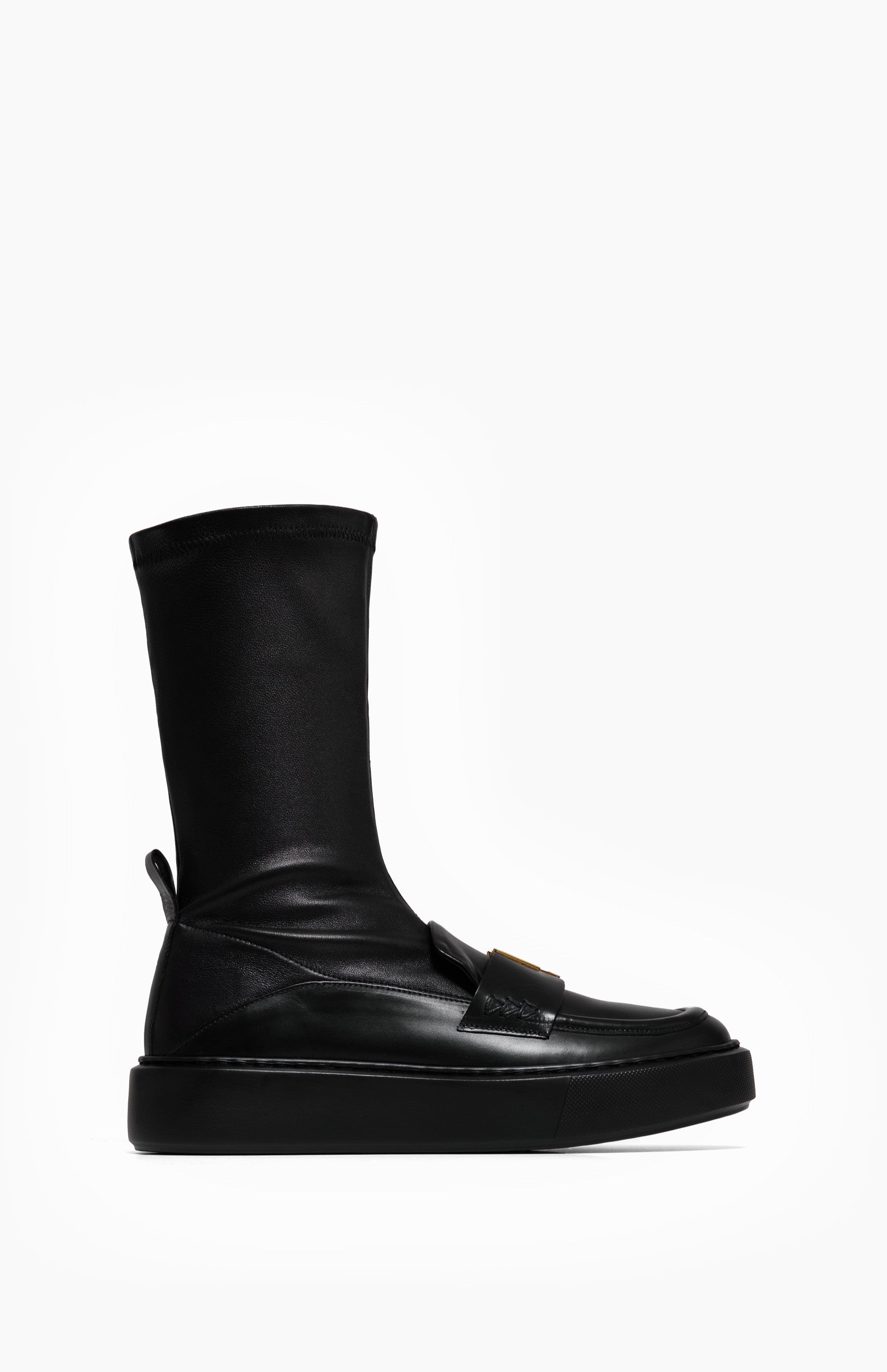 Skórzane botki damskie KATHY DEEP BLACK 42 - Vanda Novak