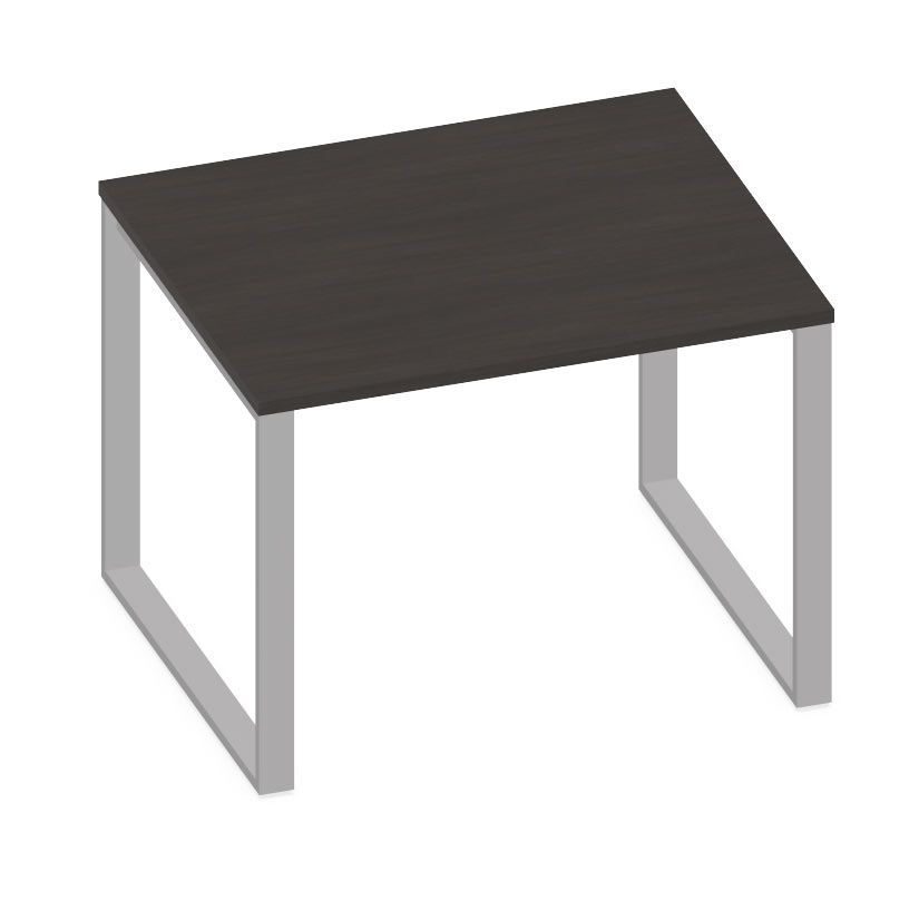 NOTER PZ138 Biurko pojedyncze na nogach o profilu zamkniętym 98,5x80x74h (Kolor blatu: Wiśnia Havana)