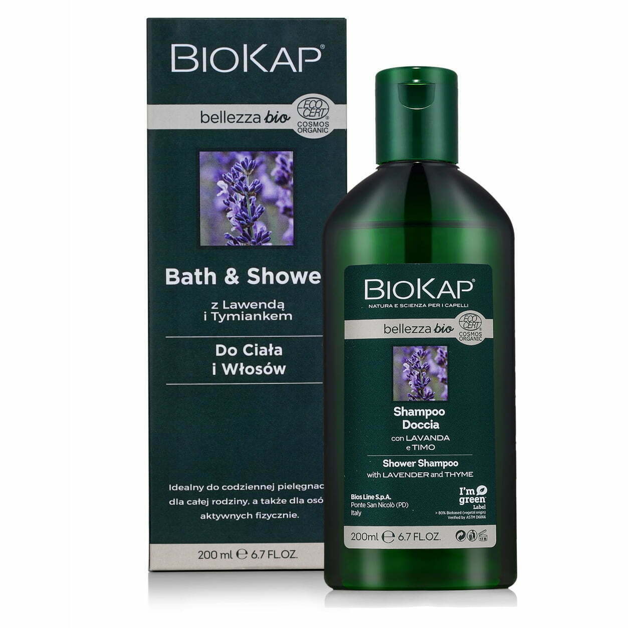 Biokap bellezza - bath and shower, 200 ml