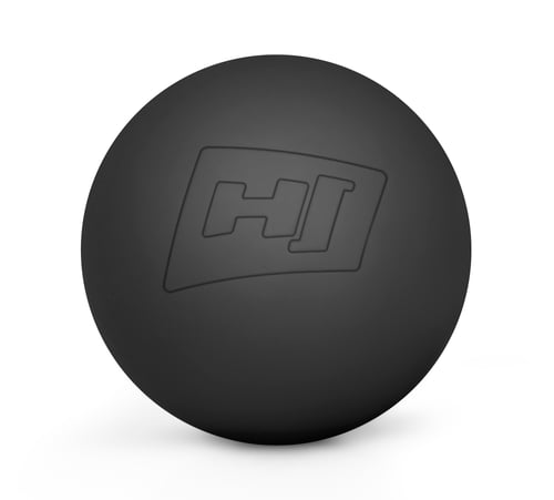 Massageball aus Silikon 63mm schwarz
