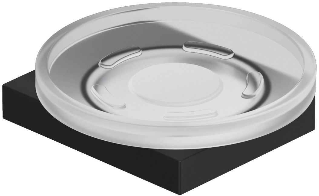 Kludi Vela C mydelniczka ścienna czarny mat-biały mat 3198539