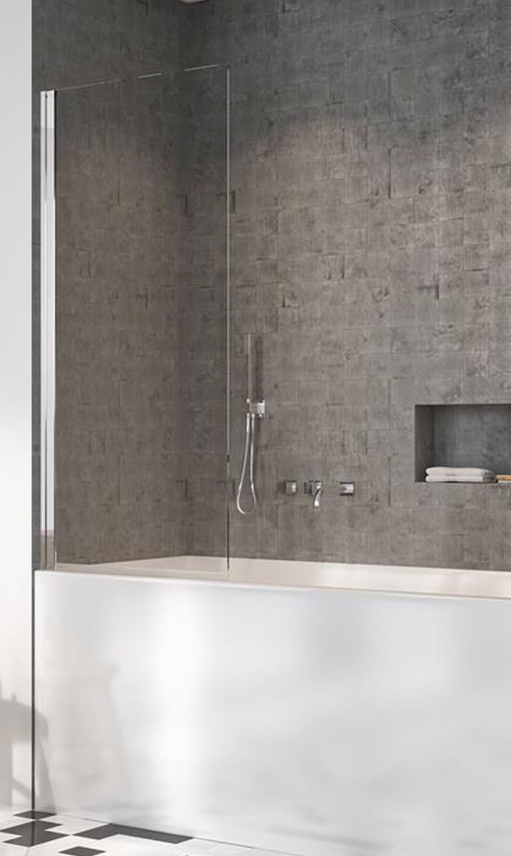 Radaway Nes 8 PNJ I parawan nawannowy 100 cm lewy chrom/szkło przezroczyste 10061100-01-01L