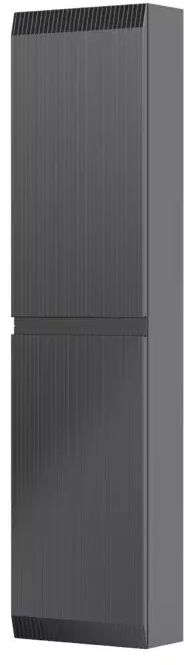 Oristo Brylant szafka 40x17x160 cm boczna wisząca czarna OR36-SB2D-40-8R