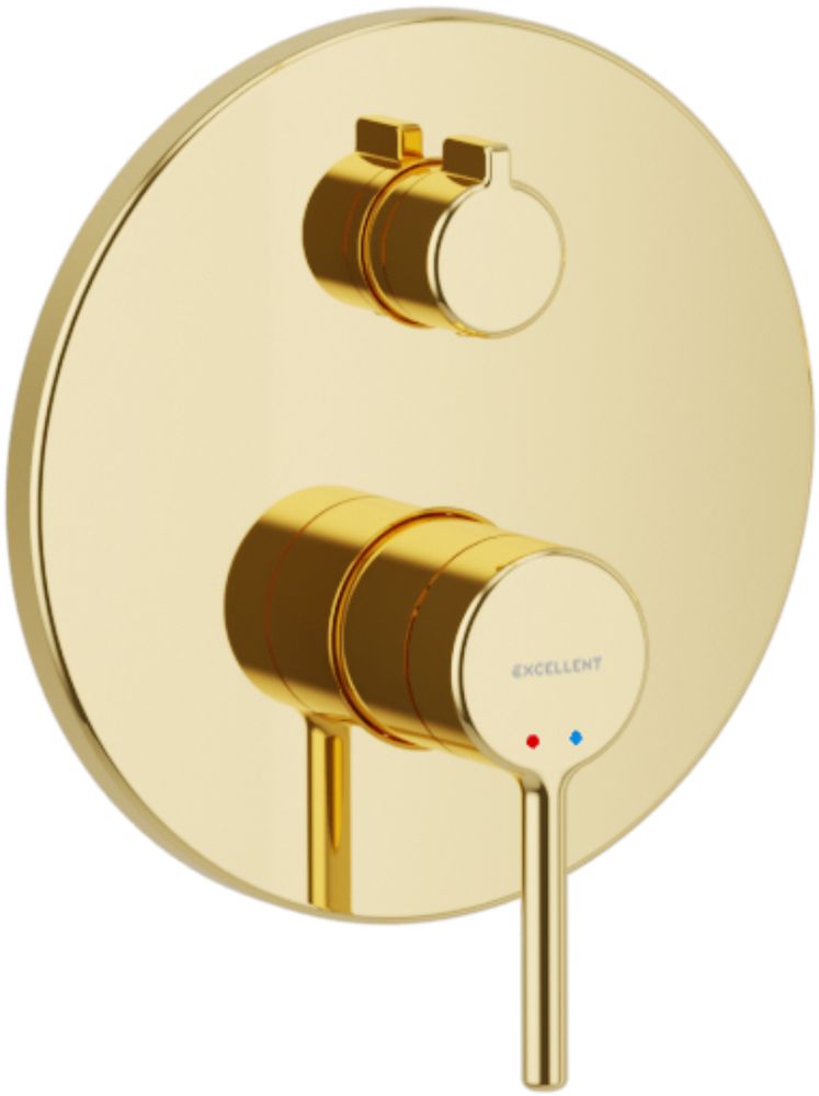 Excellent Pi bateria wannowo-prysznicowa podtynkowa złota AREX.1245GL