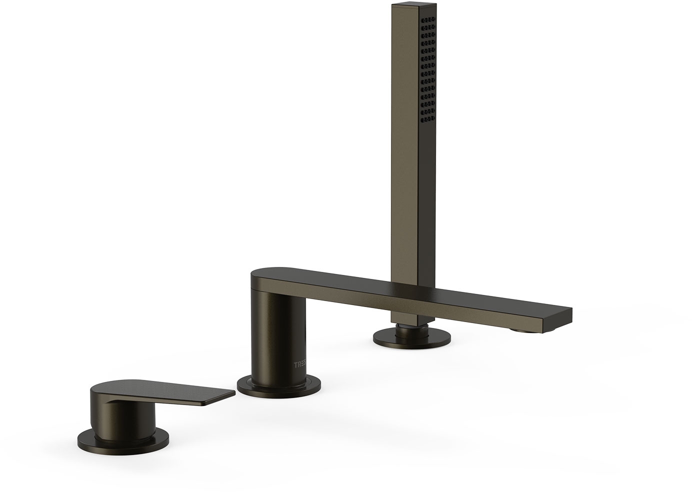 Tres Project bateria wannowo-prysznicowa nawannowa czarny brąz 21116101KMB