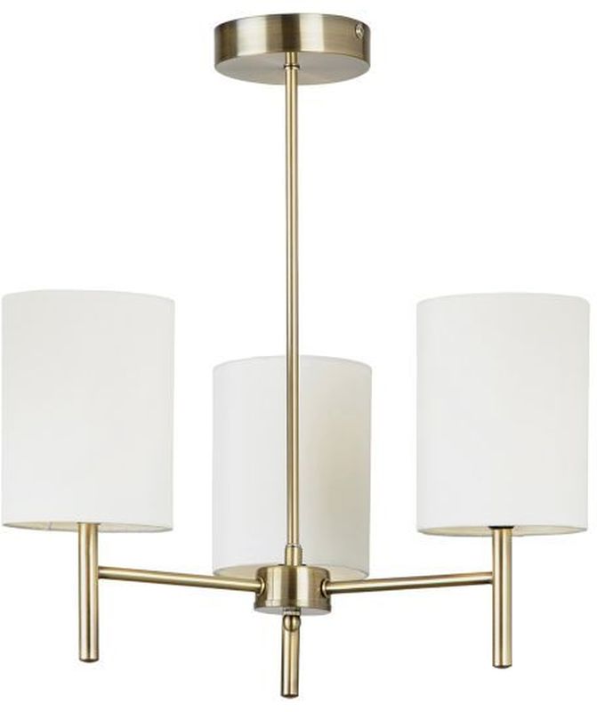 Endon Brio lampa podsufitowa 3x40W złota/kremowa BRIO-3AB - Wysyłka w 24h