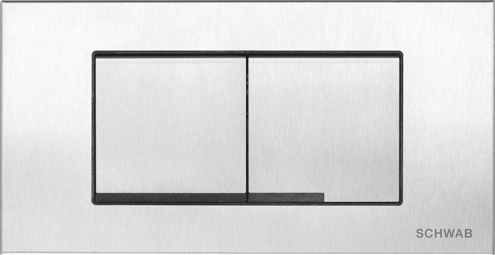 Schwab Gaios Duo przycisk spłukujący do WC stal nierdzewna 4060419001