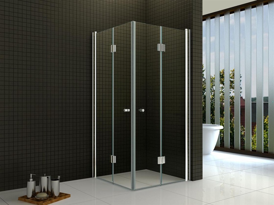 Rea Fold kabina prysznicowa 90x90 cm kwadratowa narożna chrom/szkło przezroczyste REA-K9991 - Wysyłka w 24h