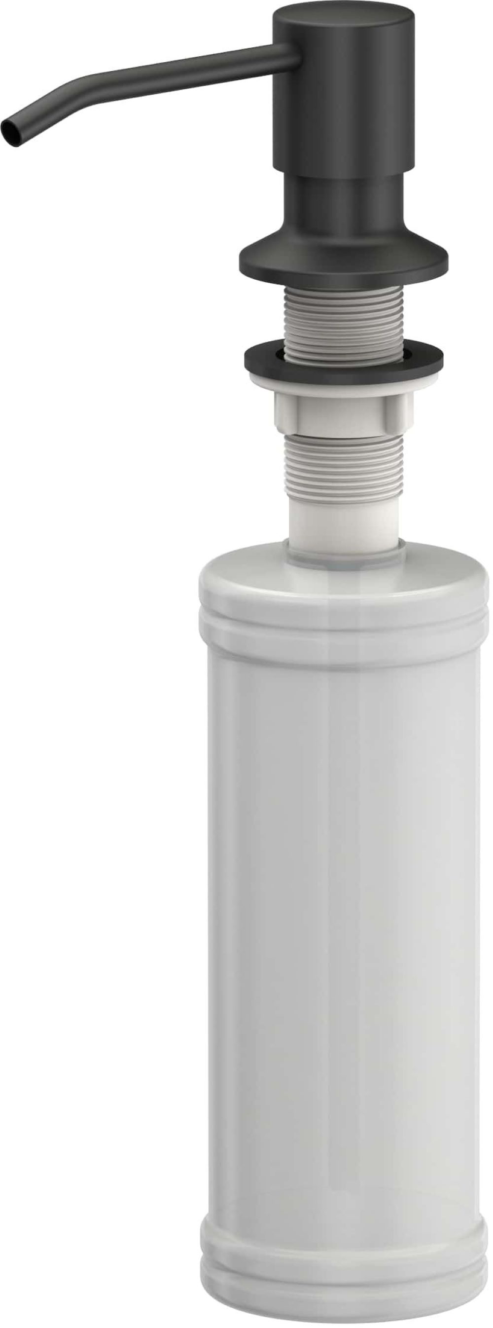 Quadron Keira dozownik do płynu 320 ml blatowy pure carbon PVD MFS1001BLM - Wysyłka w 24h