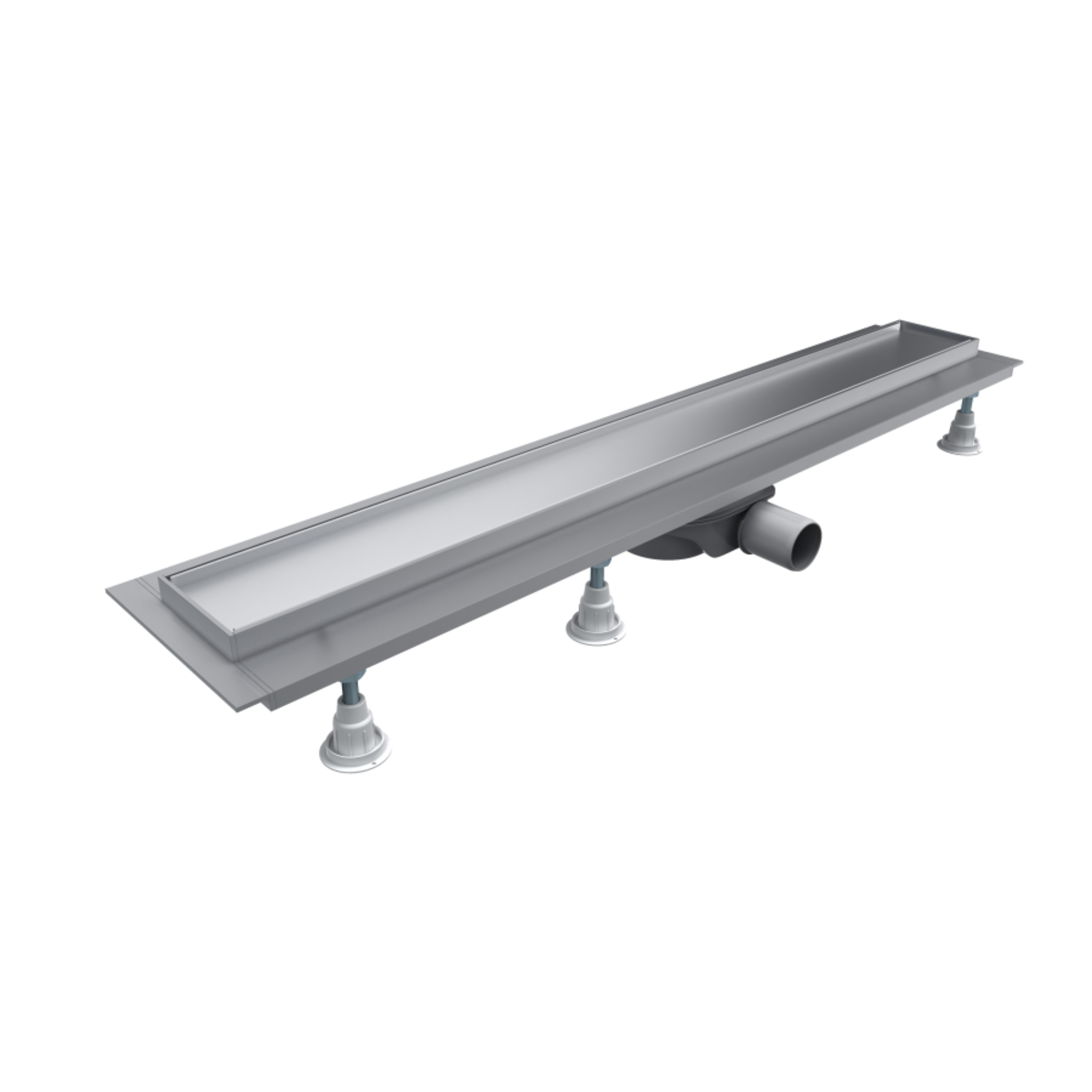 Omnires Lowfix odpływ prysznicowy 100 cm liniowy srebrny LOWFIX100TSL - Wysyłka w 24h