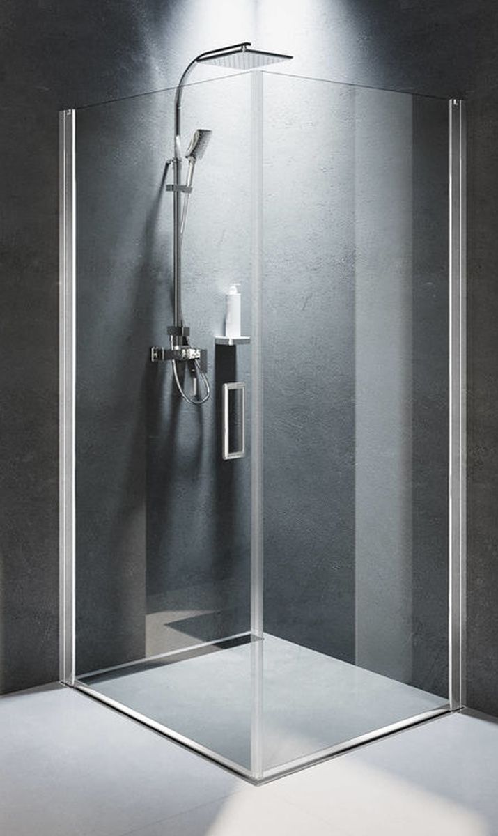 Riho Novik Z201 kabina prysznicowa 80x100 cm prostokątna chrom błyszczący/szkło przezroczyste G003008120