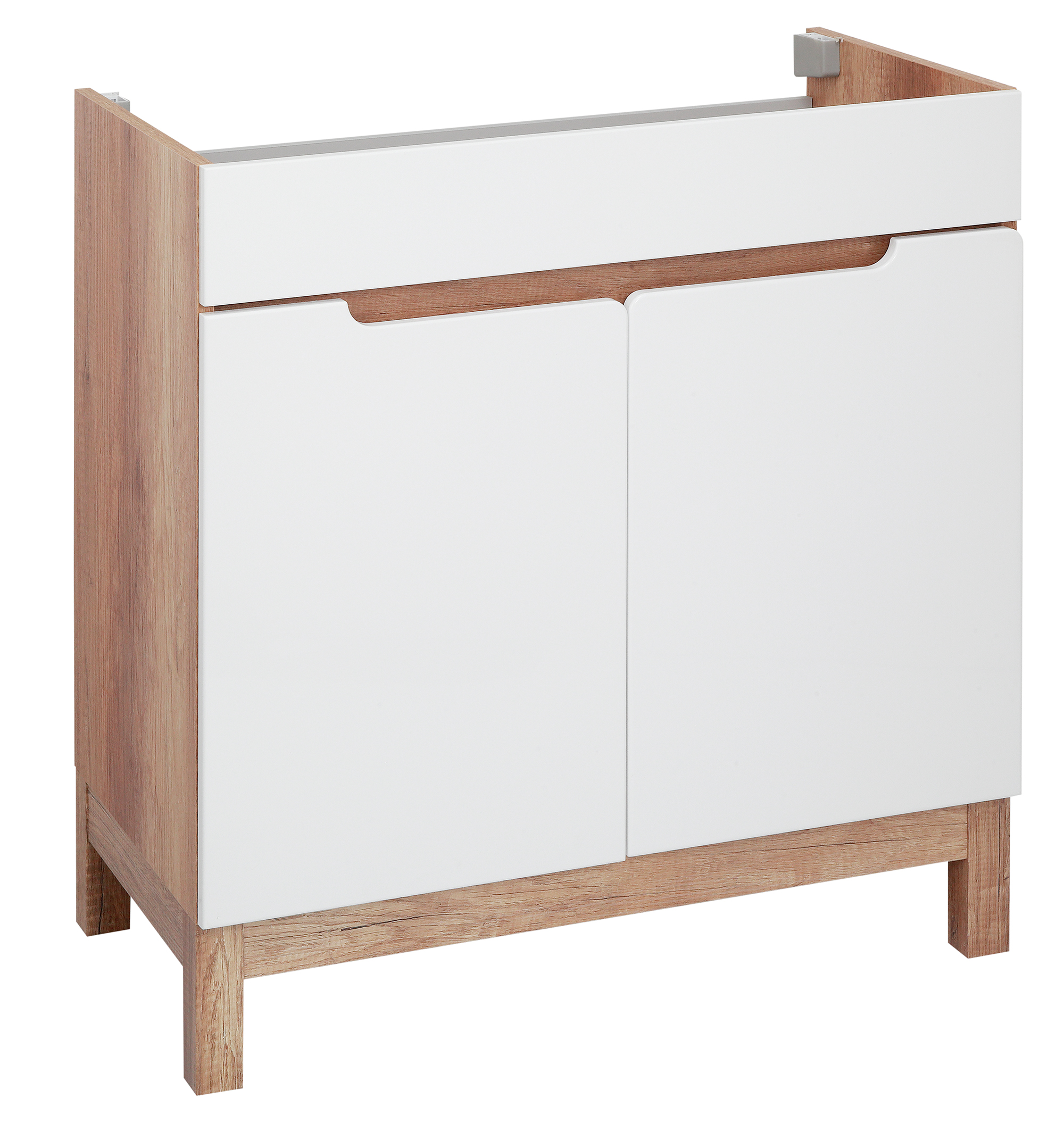 Astor Diana szafka 79.9 cm podumywalkowa stojąca biały połysk/country AMSKU8107C