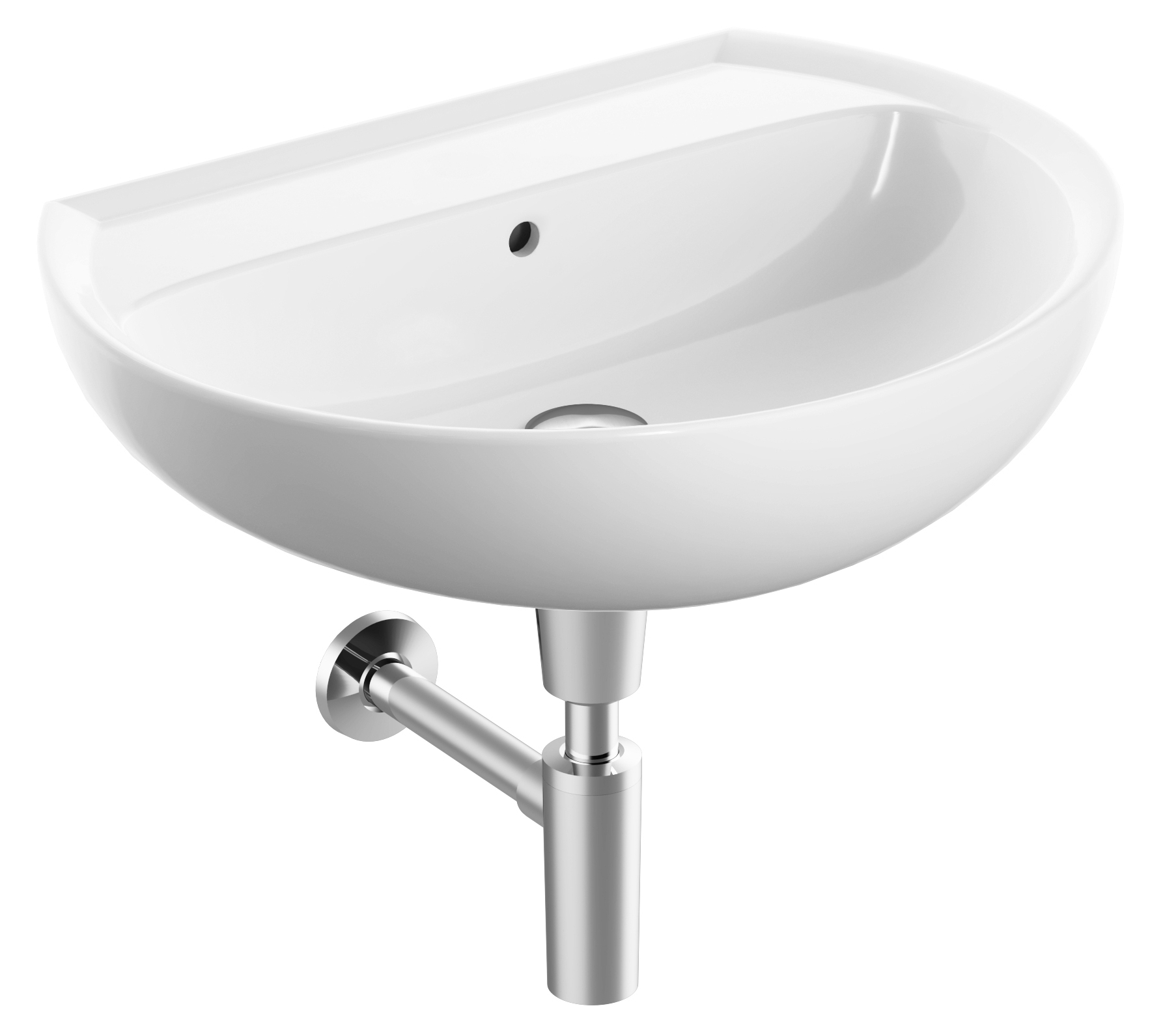 Koło Rekord umywalka 65x49 cm półokrągła biała K91065000