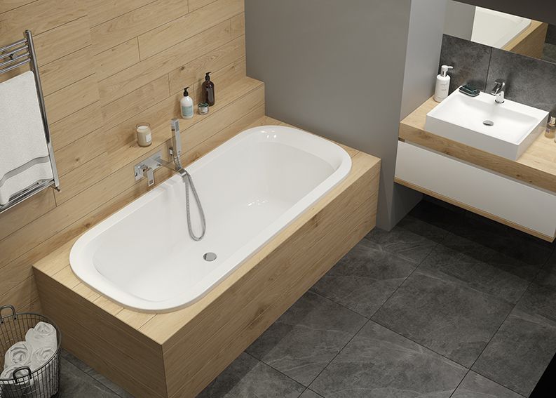 Sanplast Basic Line WOW/BASIC 80x180+STW wanna owalna 180x80 cm biała 610-450-1080-01-000