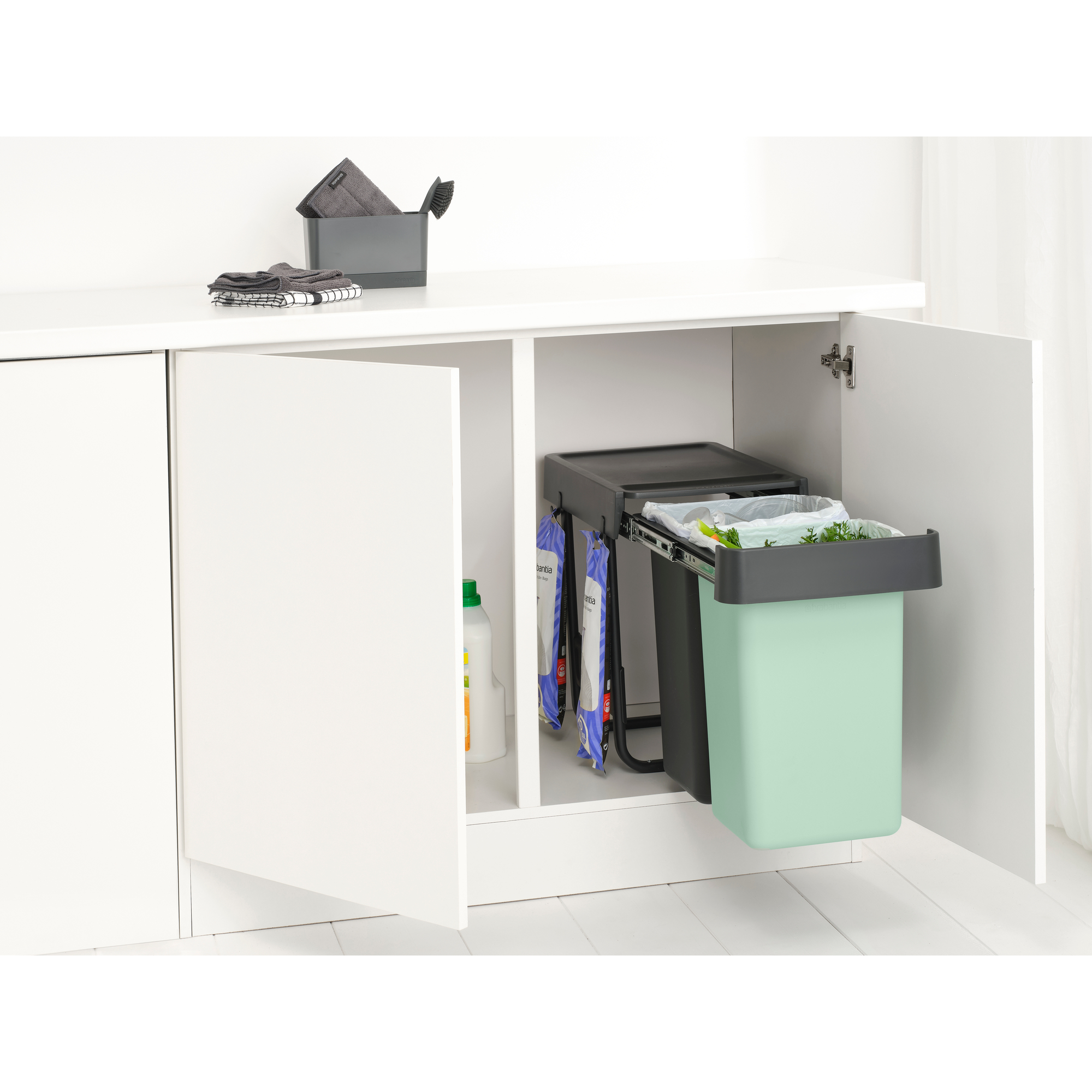 Brabantia Sort & Go sortownik na odpady 2 l czarny 232503 - Wysyłka w 24h