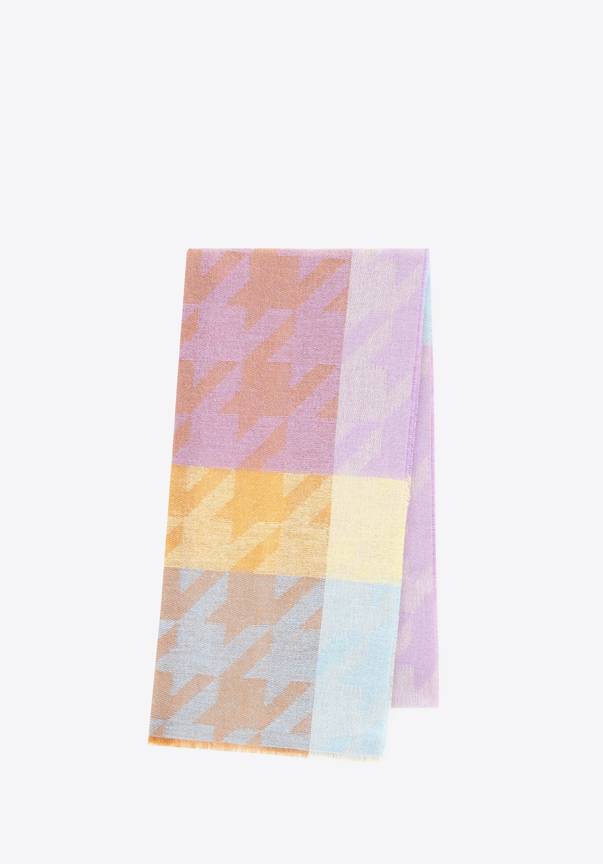 Cienki szal damski multikolor