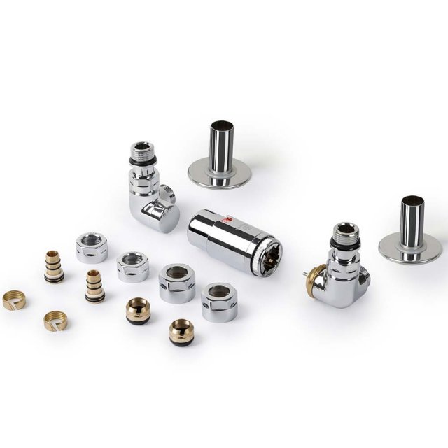 TERMA Zestaw trójosiowy termostatyczny VISION lewy chrom TGETVISILKCR