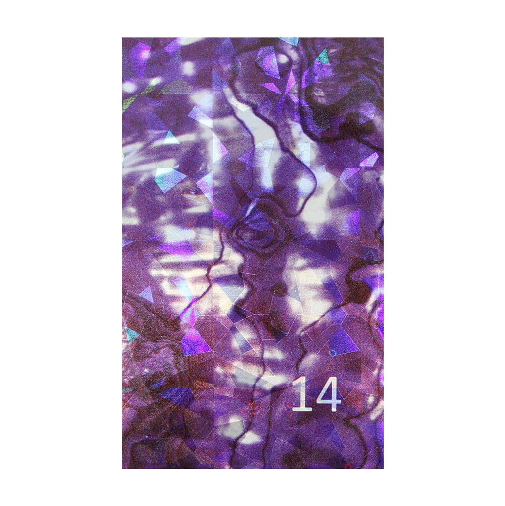 Naklejka do paznokci Laser effect samoprzylepna arkusz 8 cm x 5 cm Nr 91