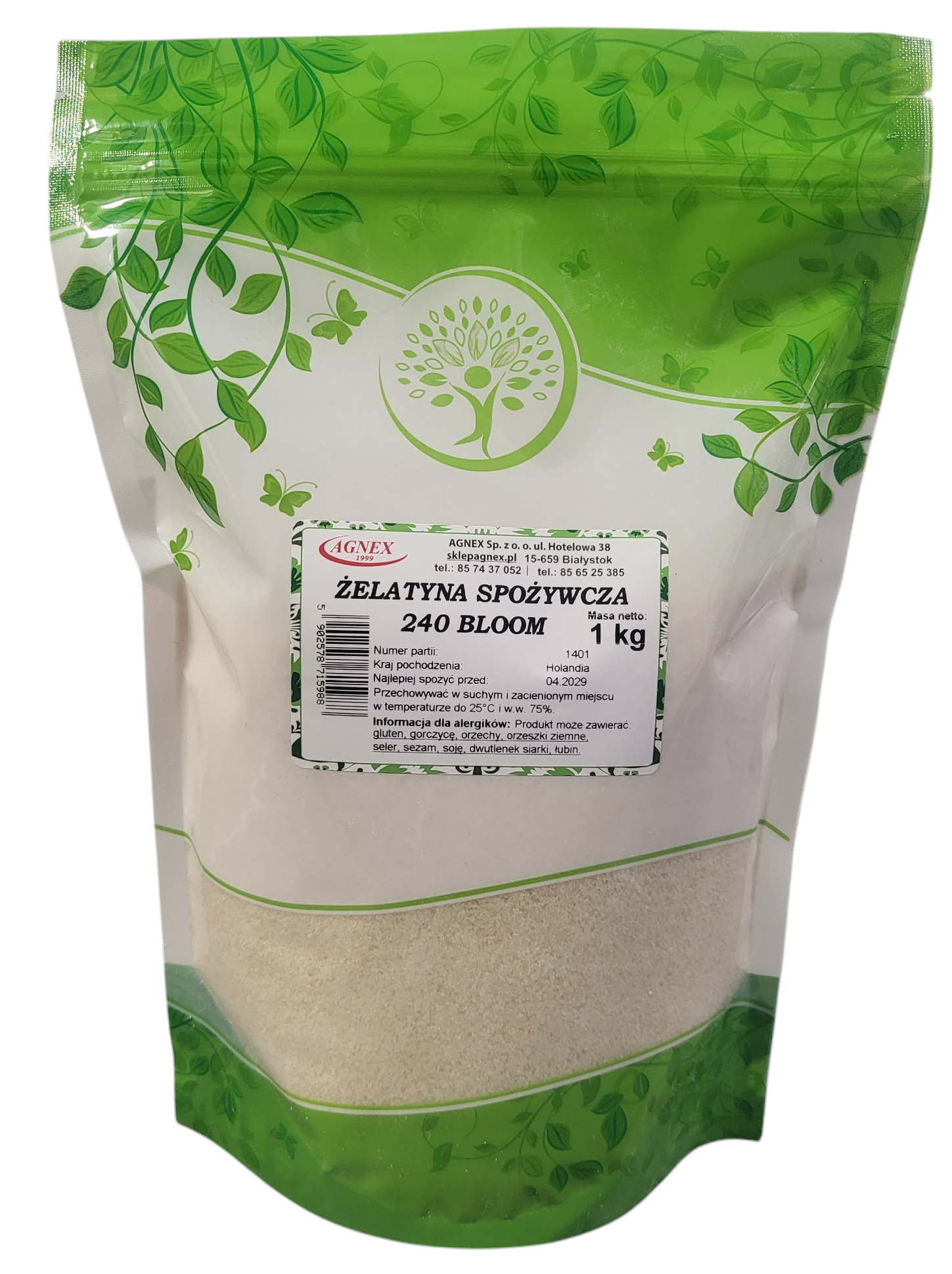 Żelatyna 240 Bloom 1 kg