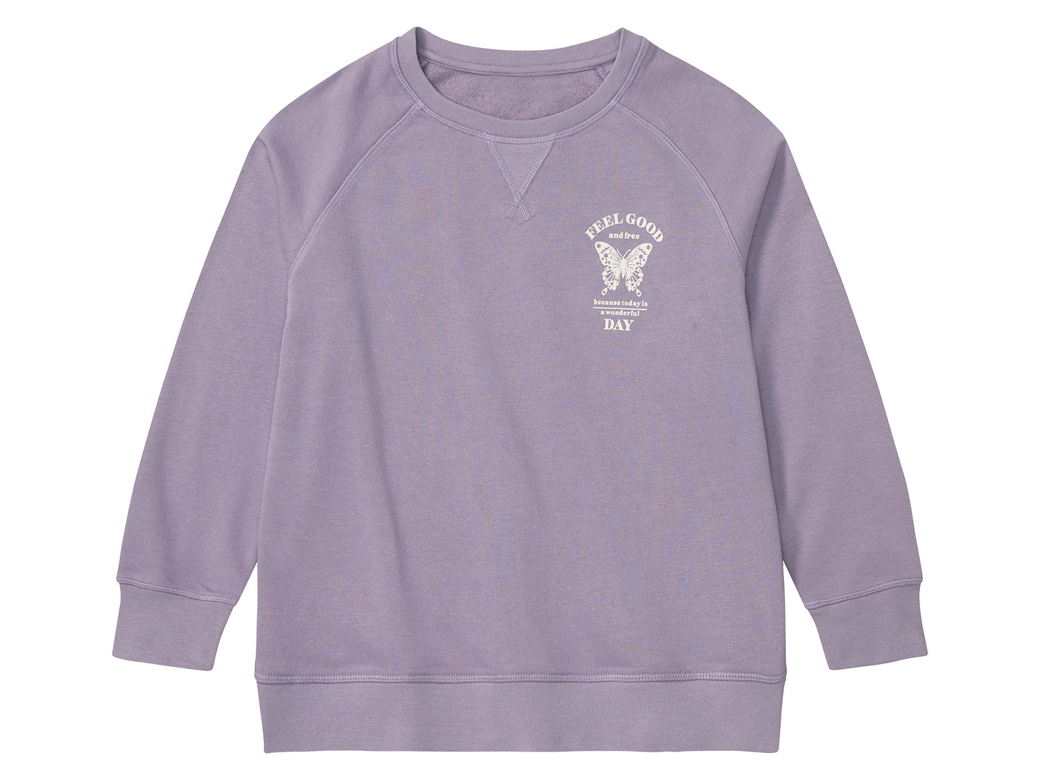 pepperts! Bluza dziewczęca z bawełną organiczną 134/140, Fioletowy