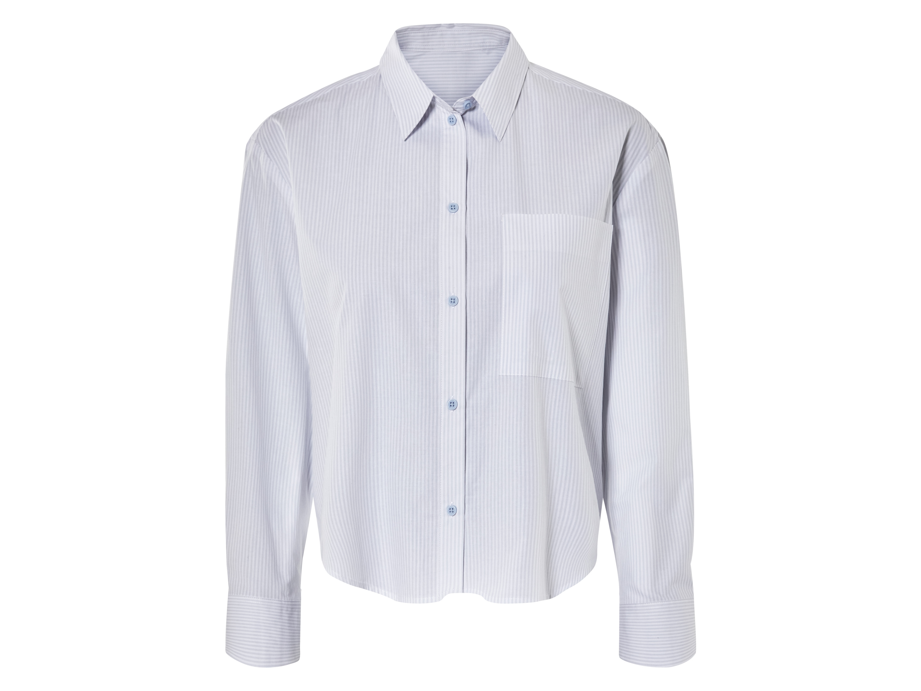 esmara Koszula damska z bawełny sztywny niebieski/biały, 46