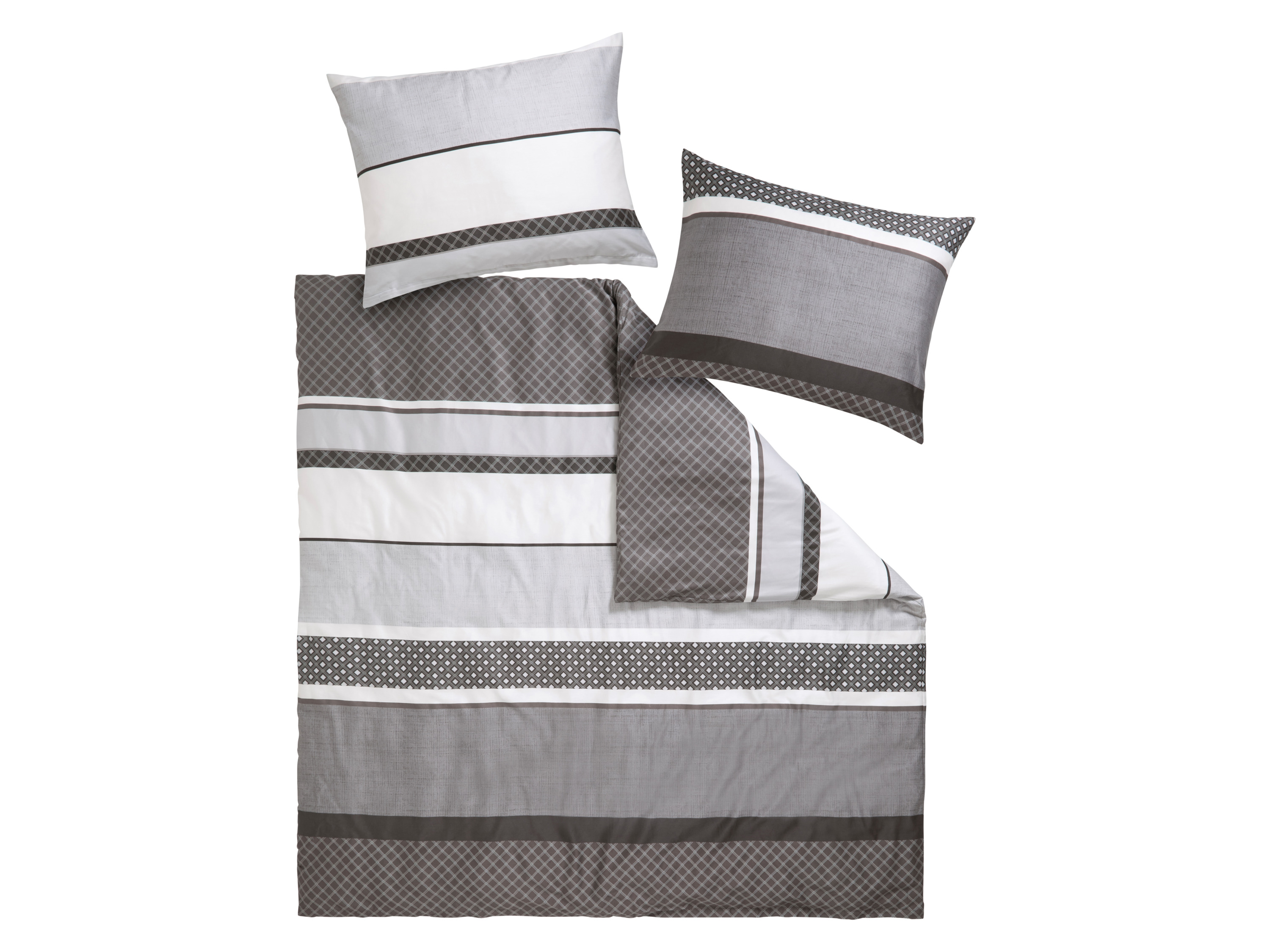 Looks by Wolfgang Joop Pościel satynowa, 160 x 220 cm Szary