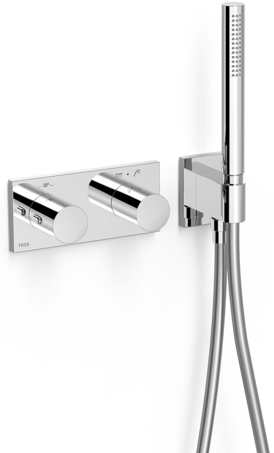 Darmowa Dostawa - Bateria wannowo-prysznicowa podtynkowa chrom Tres B-System 30735201