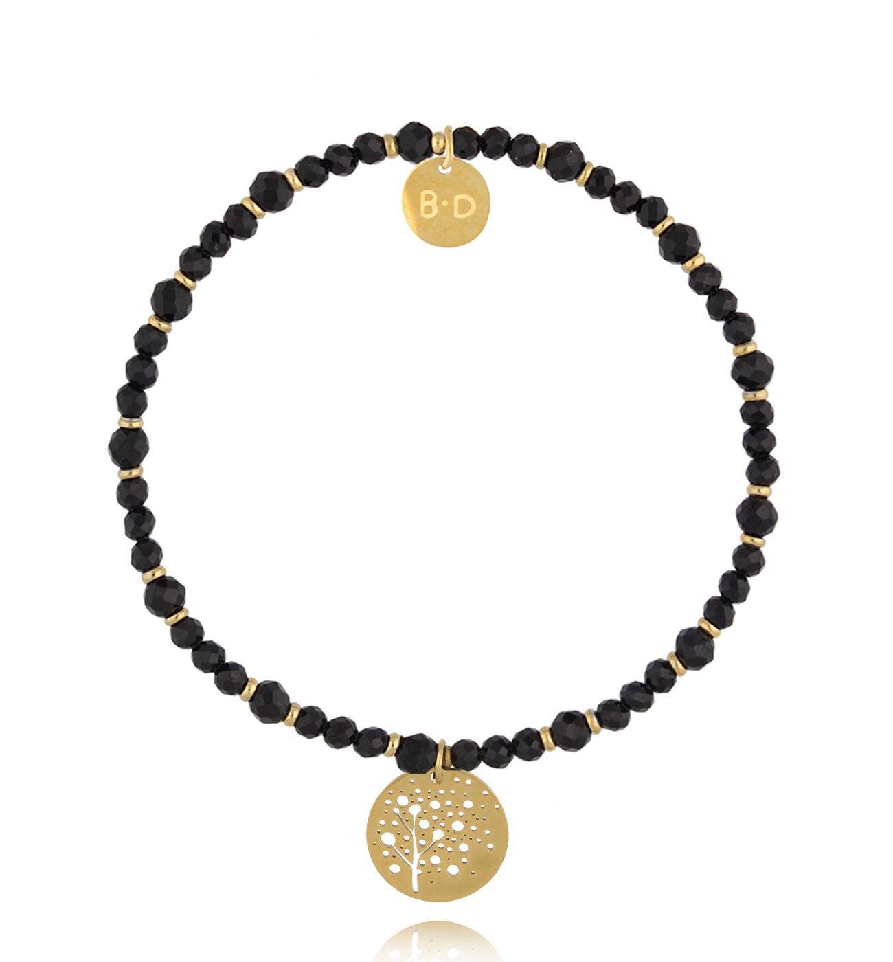 Bransoletka z czarnymi turmalinami Dark Harmony - By Dziubeka