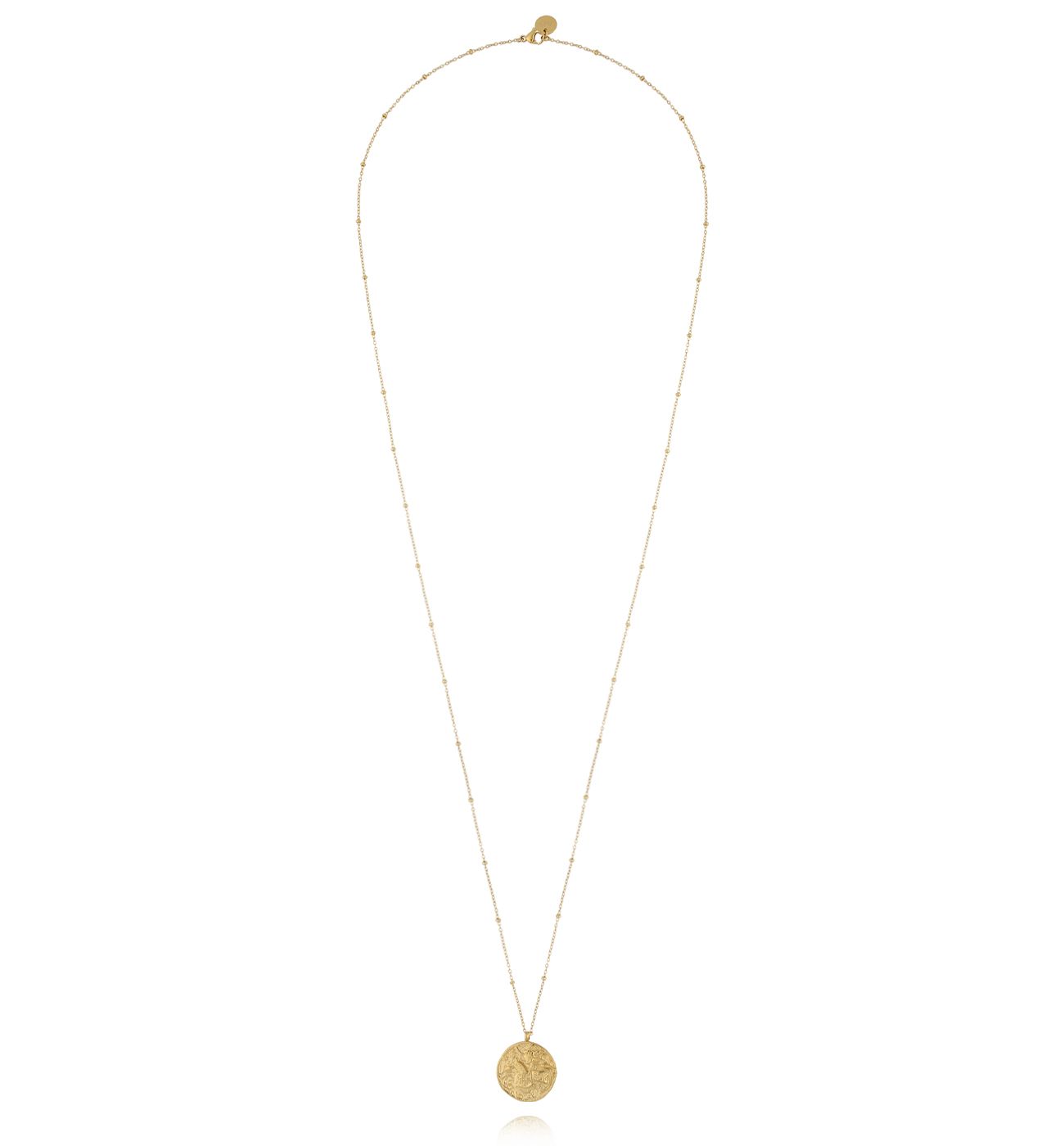 Naszyjnik z medalionem w starożytnym stylu złoty NSA1510