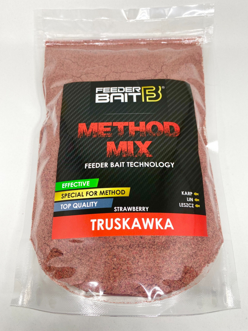 Feeder Bait Zanęta Method Mix Truskawka 800g